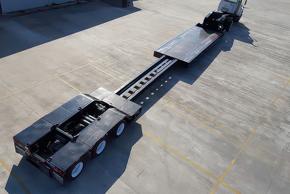 Choice 355NGE extendable lowboy — view one