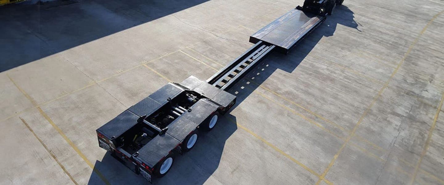 Choice extendable lowboy trailer