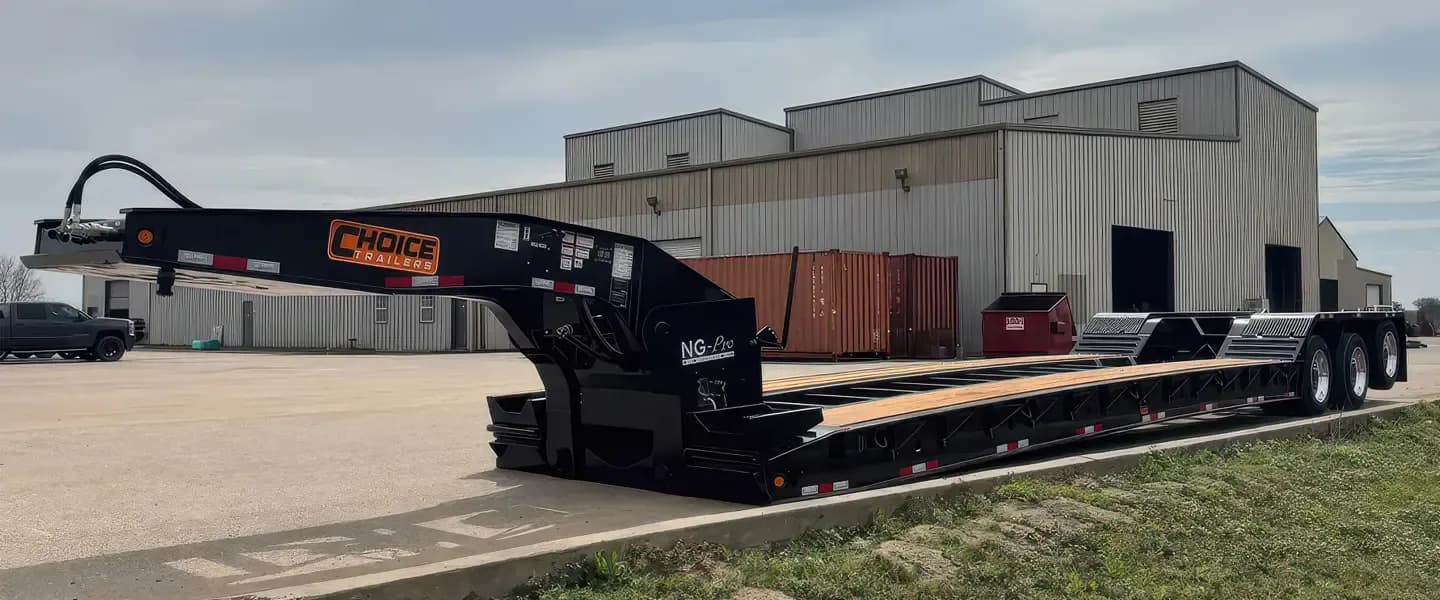 Choice HDG lowboy trailer