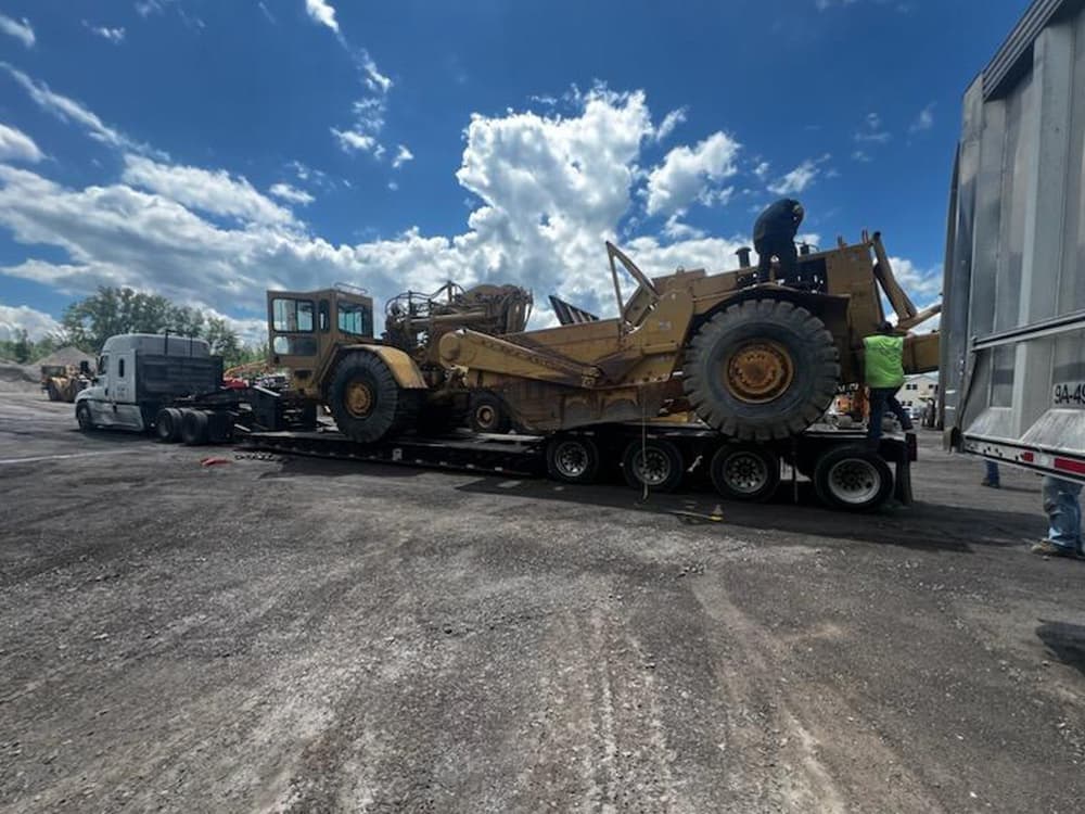 Choice paver special trailer hauling paving equipment