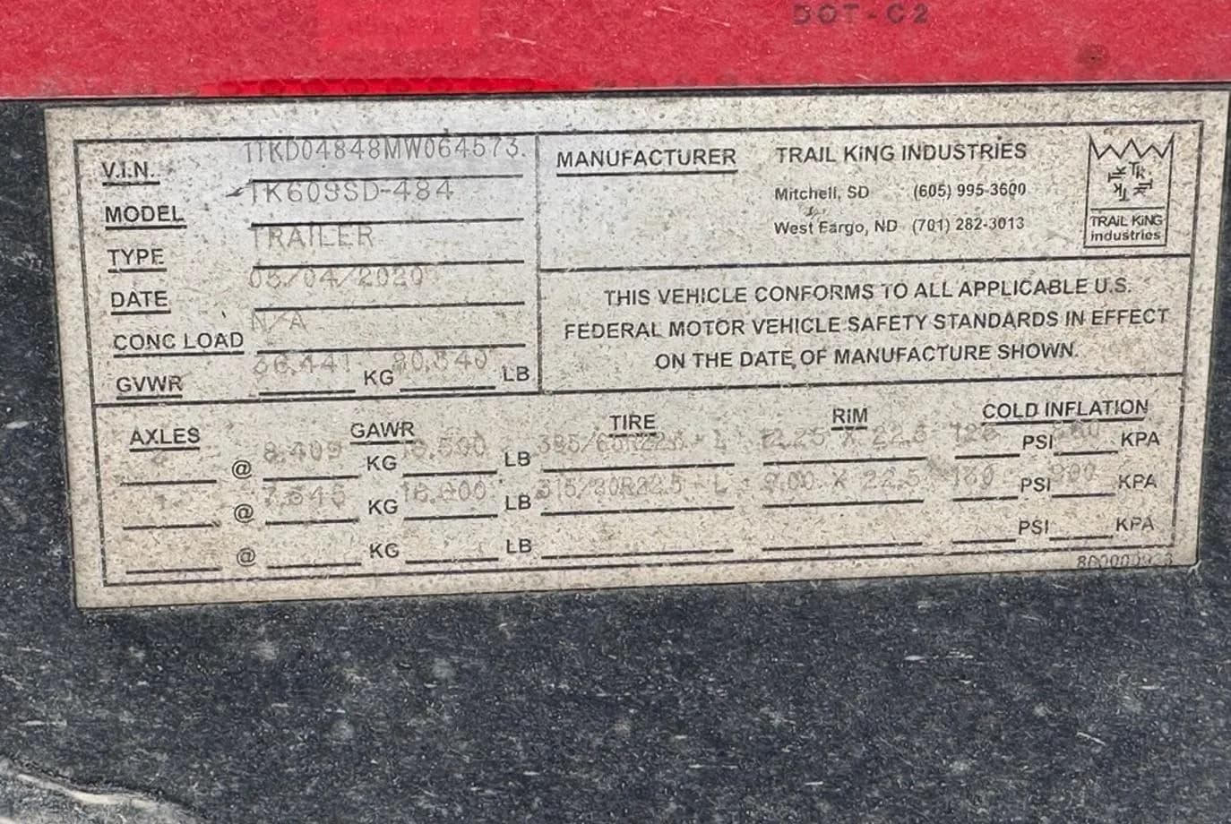 2020 Trail King TK40SSD-48 Side Dump thumbnail 11