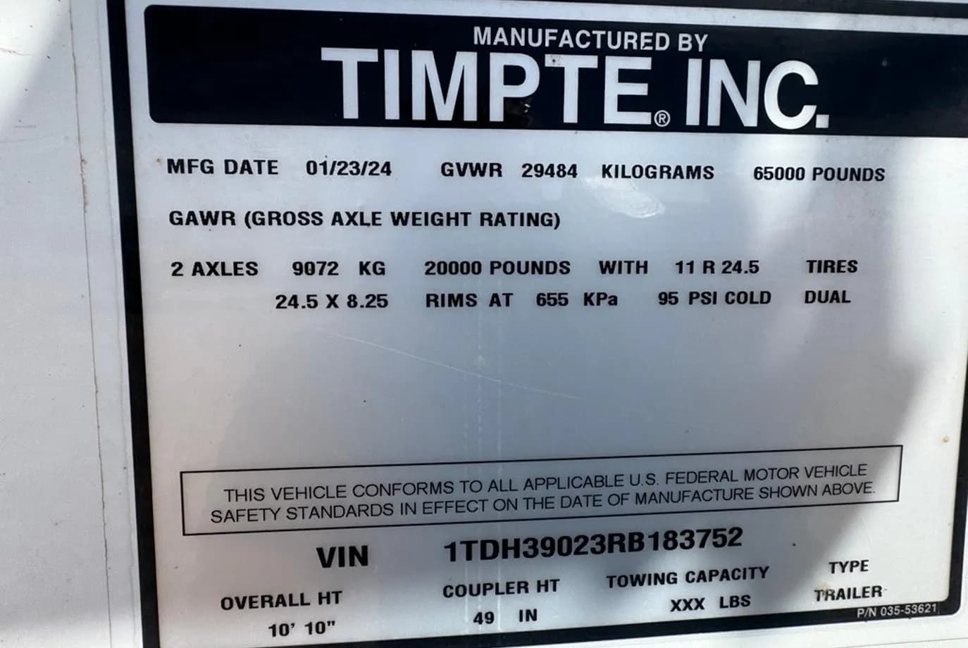 2024 Timpte Rough Neck Hopper Bottom thumbnail 2