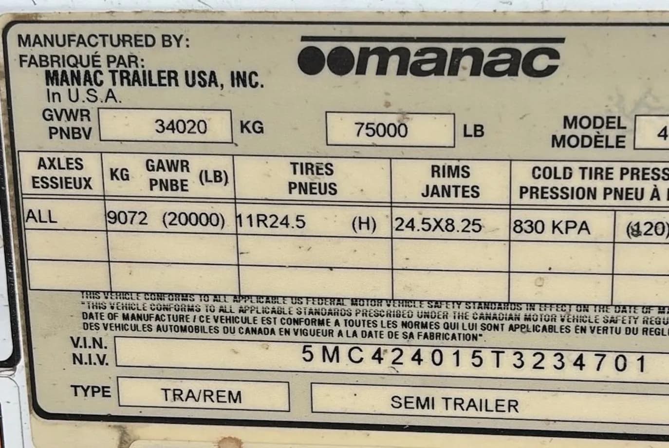 2026 Manac 4B240A200 Bottom Dump thumbnail 2