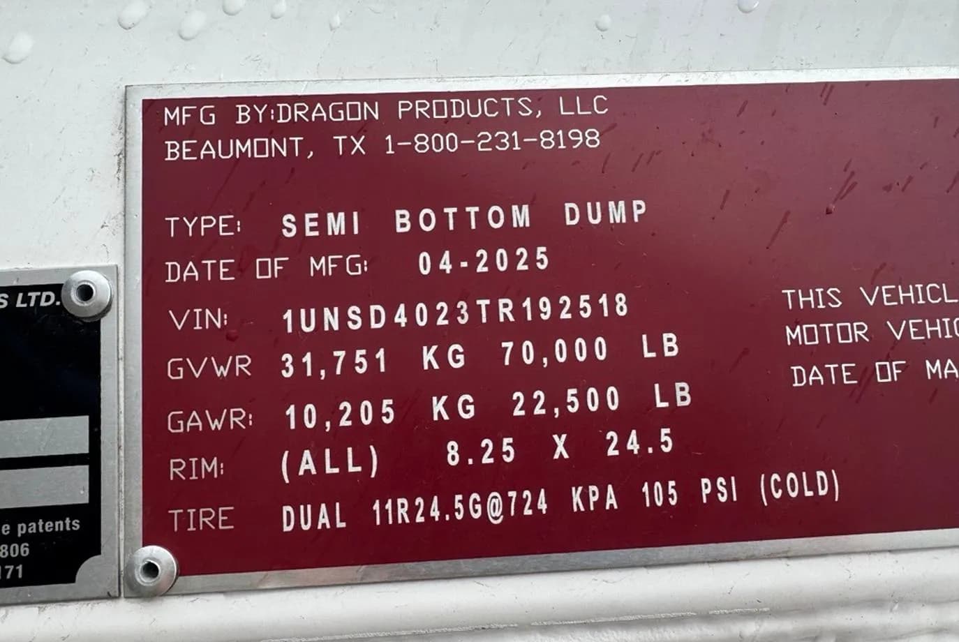 2026 Ranco LW21-40SG Bottom Dump thumbnail 9
